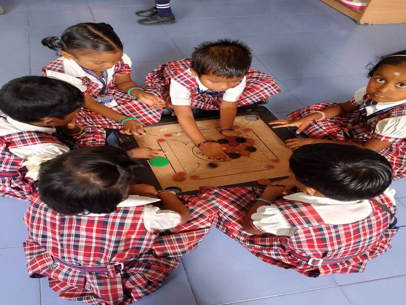Students engaged in classroom learning